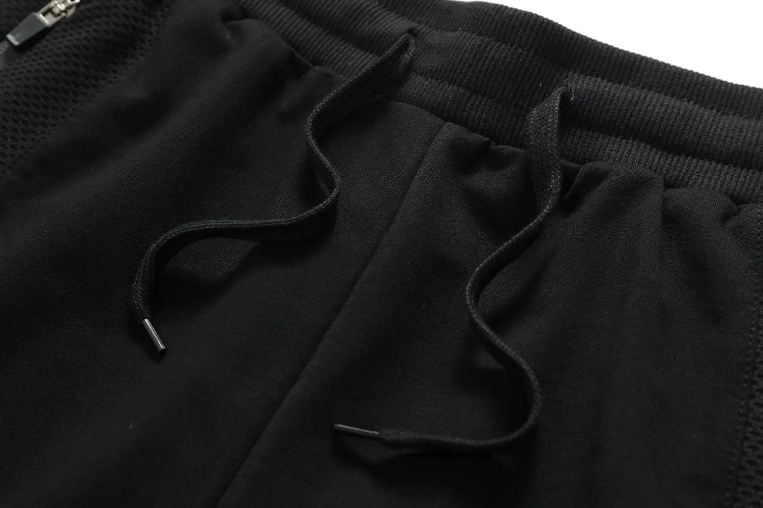 STICKON Mens Shorts Casual Classic Fit Drawstring Summer Beach Shorts with Zipper Pockets