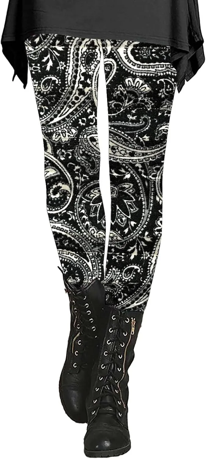 Striped Leggings for Women Plus Size Leggings Women Buttery Soft Tight Pants for Women