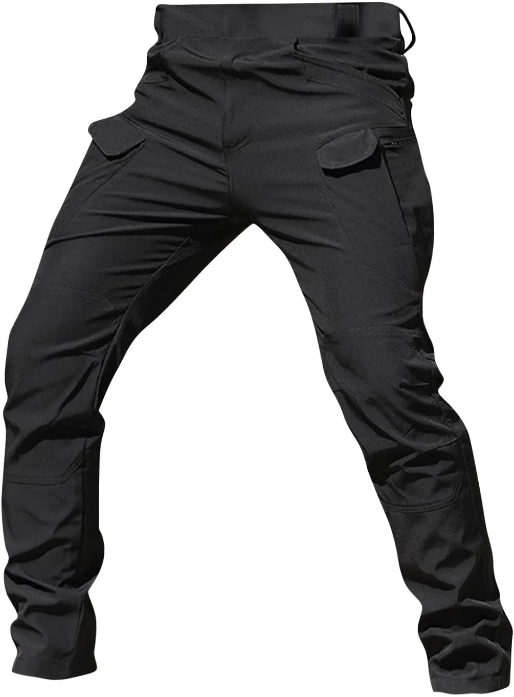 Tactical Pants for Men Waterproof Straight Leg Lightweight Work Pants Breathable Baggy Cargo Pants with Pockets