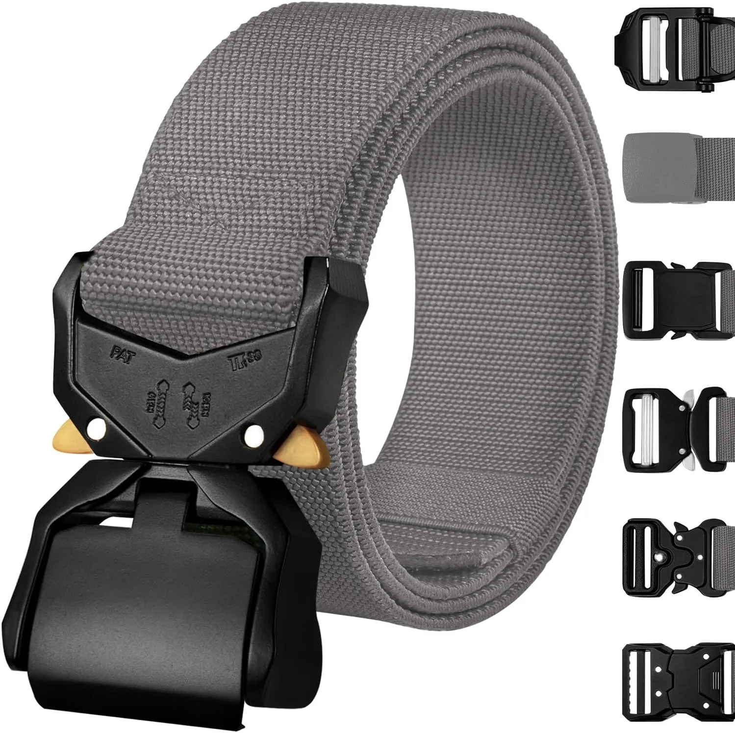 TECEUM Tactical Belt – Heavy-Duty & Quick Release – Military, Work, Rigger, Duty & Utility Belt for Men