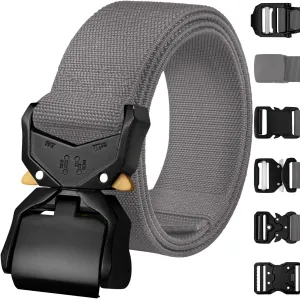 TECEUM Tactical Belt – Heavy-Duty & Quick Release – Military, Work, Rigger, Duty & Utility Belt for Men