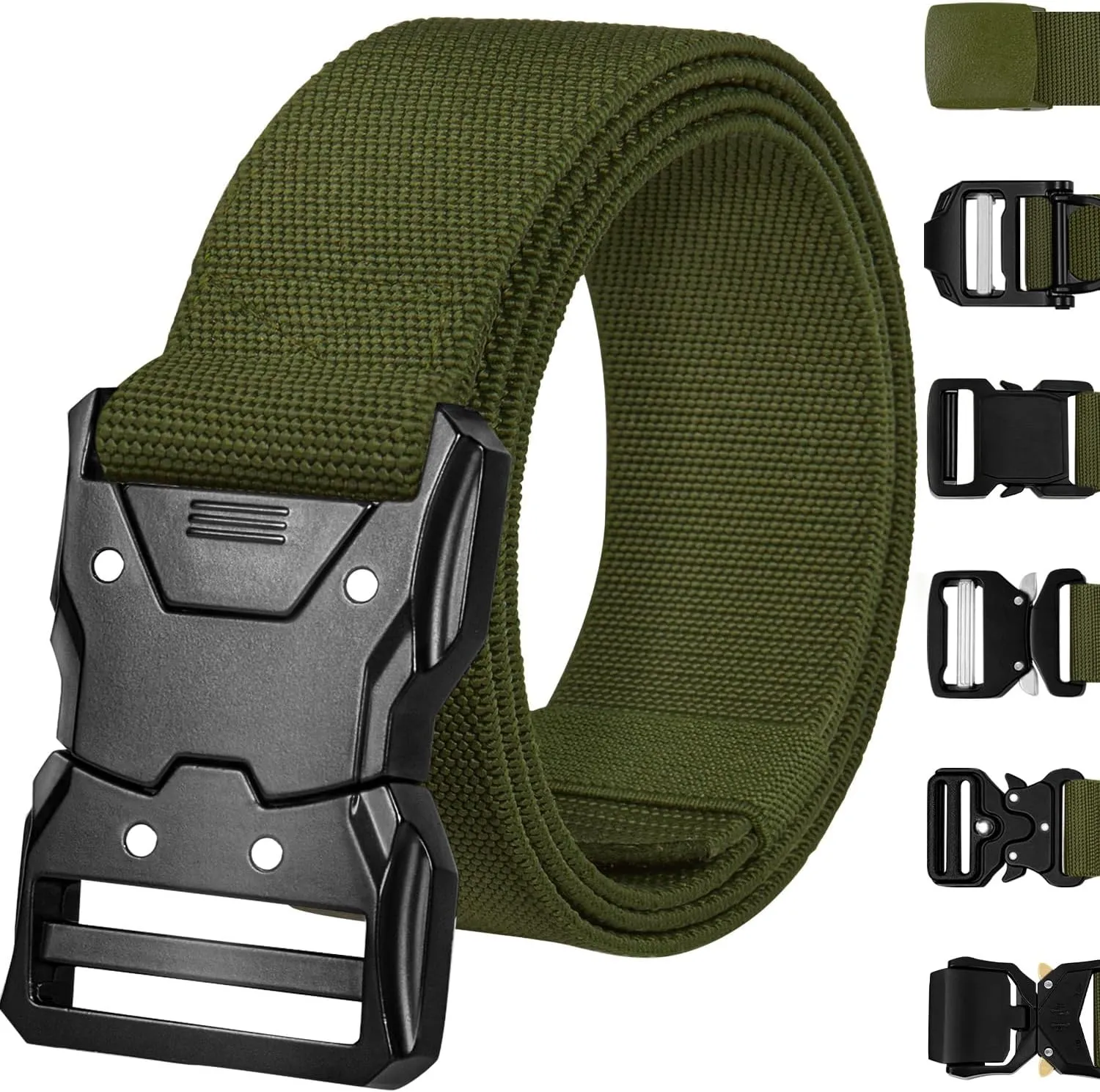 TECEUM Tactical Belt – Heavy-Duty & Quick Release – Military, Work, Rigger, Duty & Utility Belt for Men