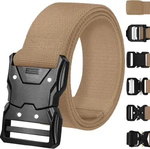 TECEUM Tactical Belt – Heavy-Duty & Quick Release – Military, Work, Rigger, Duty & Utility Belt for Men