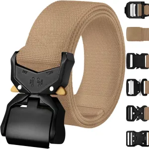 TECEUM Tactical Belt – Heavy-Duty & Quick Release – Military, Work, Rigger, Duty & Utility Belt for Men