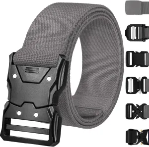 TECEUM Tactical Belt – Heavy-Duty & Quick Release – Military, Work, Rigger, Duty & Utility Belt for Men