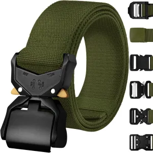 TECEUM Tactical Belt – Heavy-Duty & Quick Release – Military, Work, Rigger, Duty & Utility Belt for Men