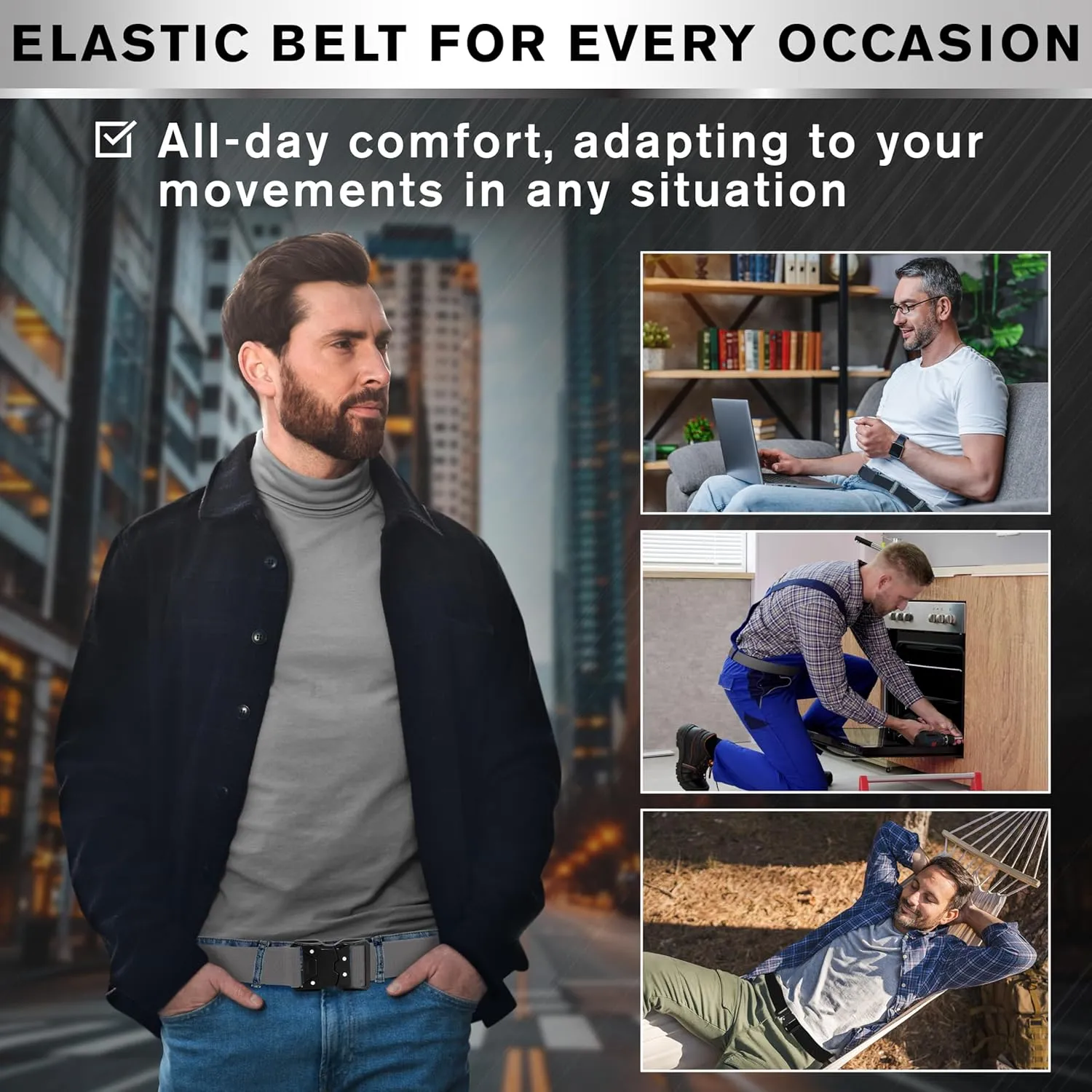 TECEUM Tactical Belt – Heavy-Duty & Quick Release – Military, Work, Rigger, Duty & Utility Belt for Men