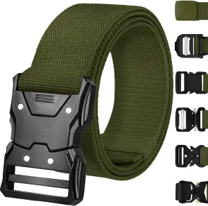 TECEUM Tactical Belt – Heavy-Duty & Quick Release – Military, Work, Rigger, Duty & Utility Belt for Men