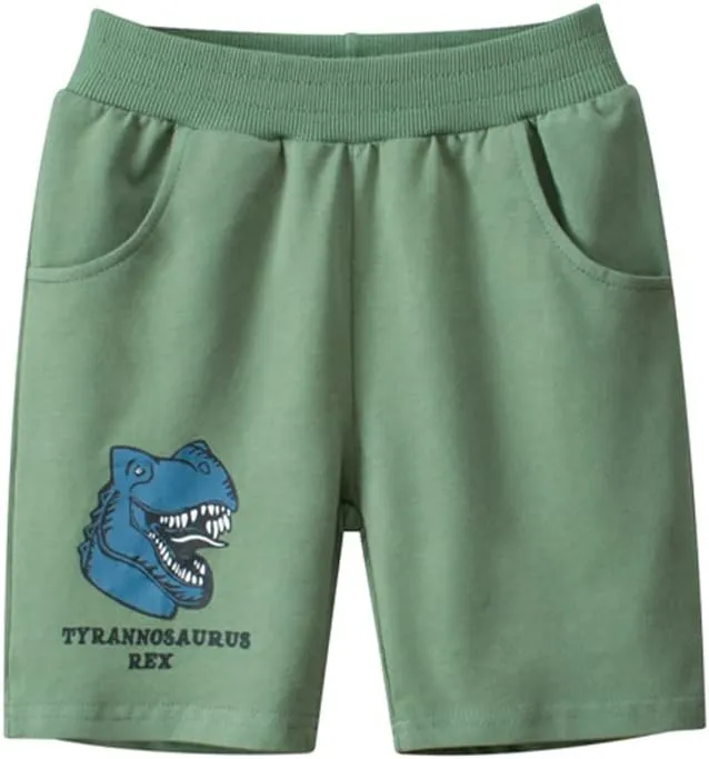 Toddler Boys Summer Knit Shorts with Pocket, 2/3/4 Pack Baby Pull-On Soft Active Shorts
