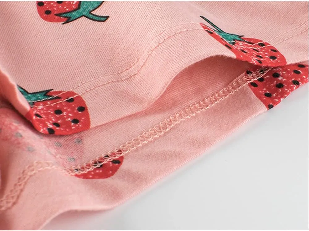 Toddler Girl Summer Knit Shorts with Pocket, 2 Pack Baby Pull-On Soft Active Shorts