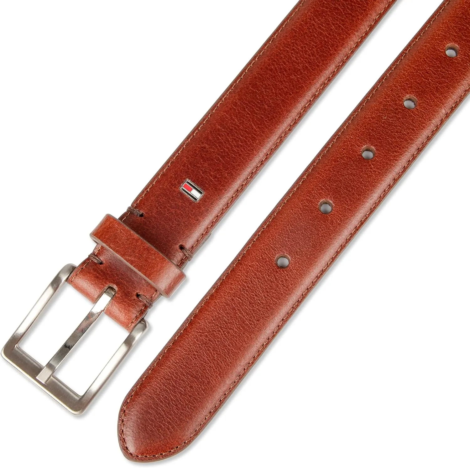 Tommy Hilfiger Men's Everyday Casual Jean Belt with Classic Harness Buckle