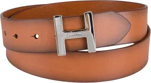 Tommy Hilfiger Women's H Monogram Plaque Buckle Casual Belt for Jeans, Trousers and Dresses