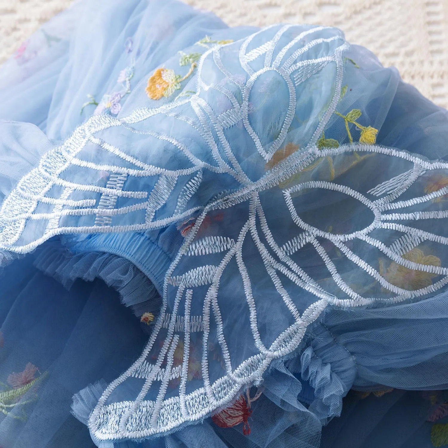 TTYAOVO Toddler Baby Dress Birthday Party Tulle Girl Dresses