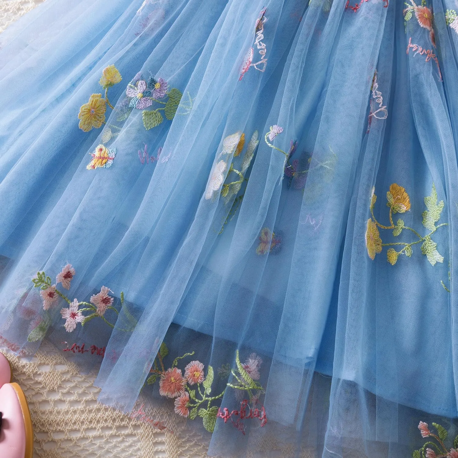 TTYAOVO Toddler Baby Dress Birthday Party Tulle Girl Dresses