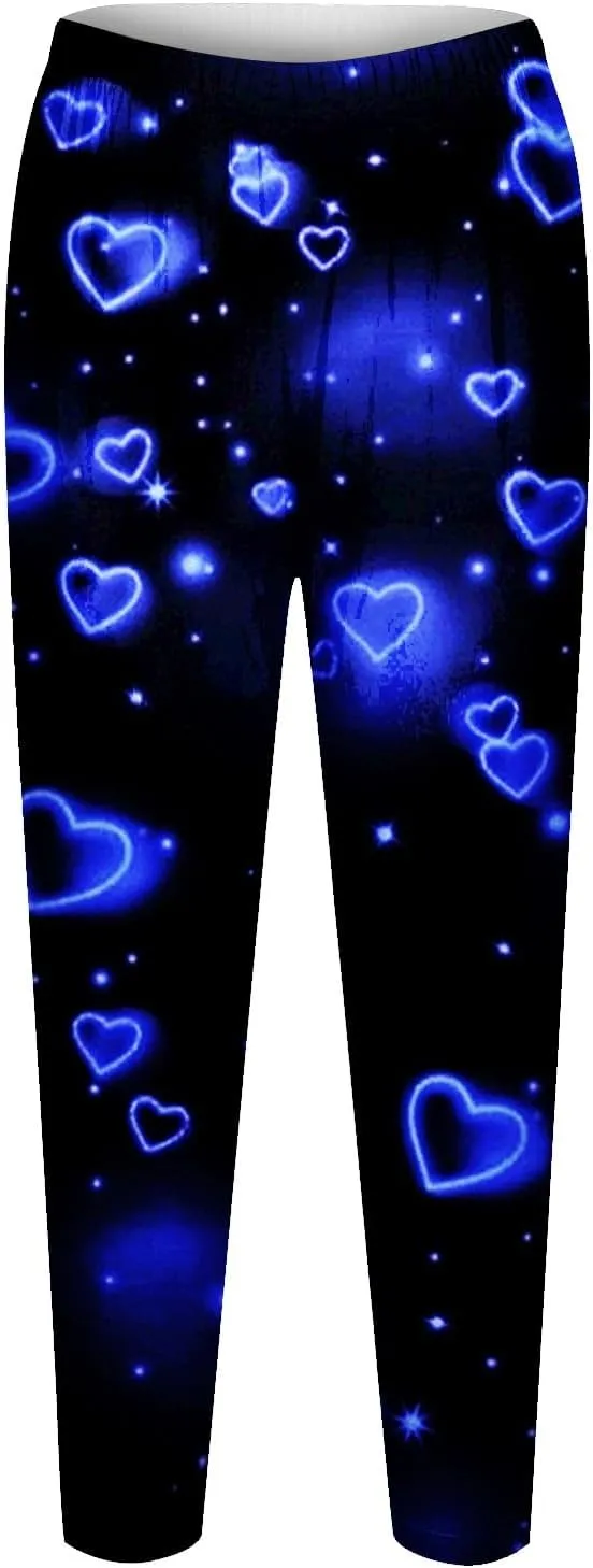Valentines Day Leggings for Women 2025 Fun Valentines Outfits Dressy Leggings Plus Size Tummy Control