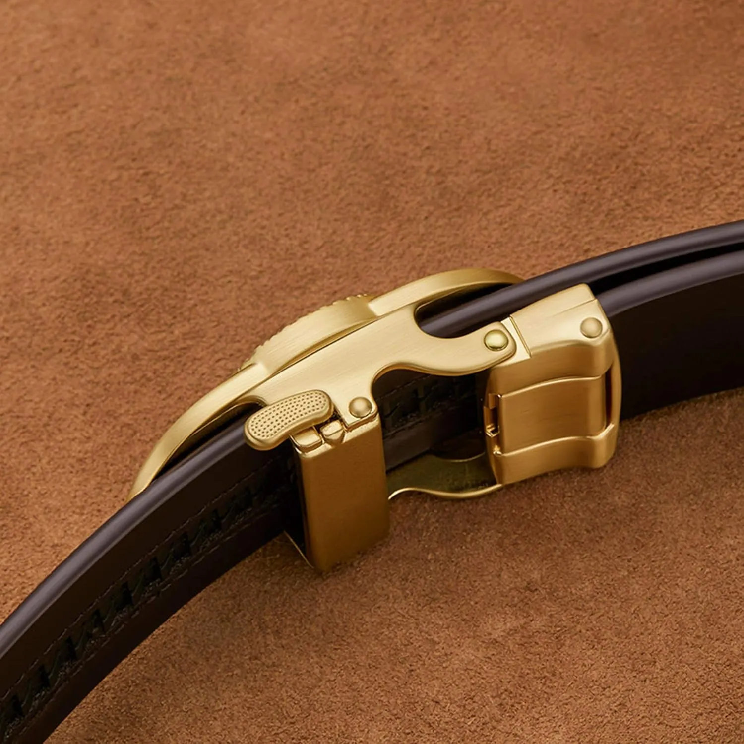 VANNANBA Ratchet Leather Belt for Men Designer Belts for Men with Automatic Buckle Alloy,Trend Fashion with Gift Box