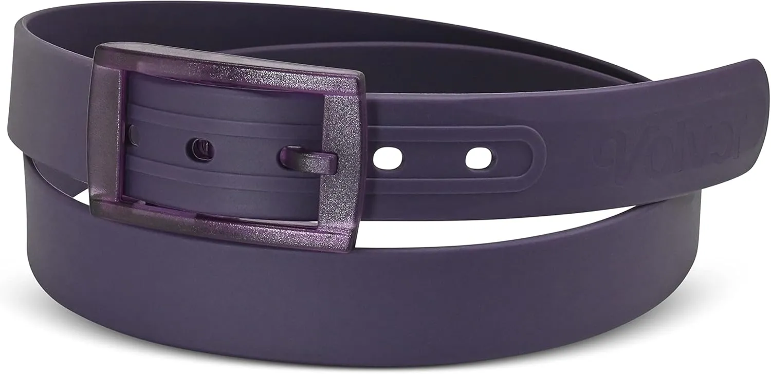 Volver Waterproof Rubber Golf Belts for Men Adjustable Cut-to-fit Interchangeable Colors