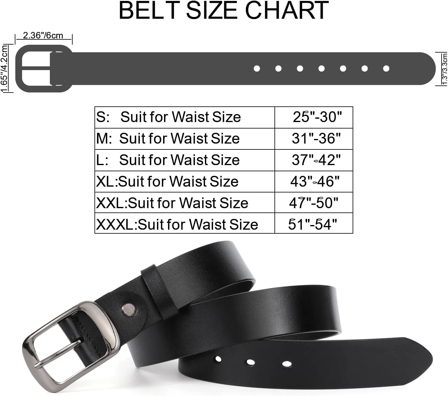 WHIPPY Women Leather Belts for Jeans Pants Fashion Dress Belt for Women with Solid Pin Buckle