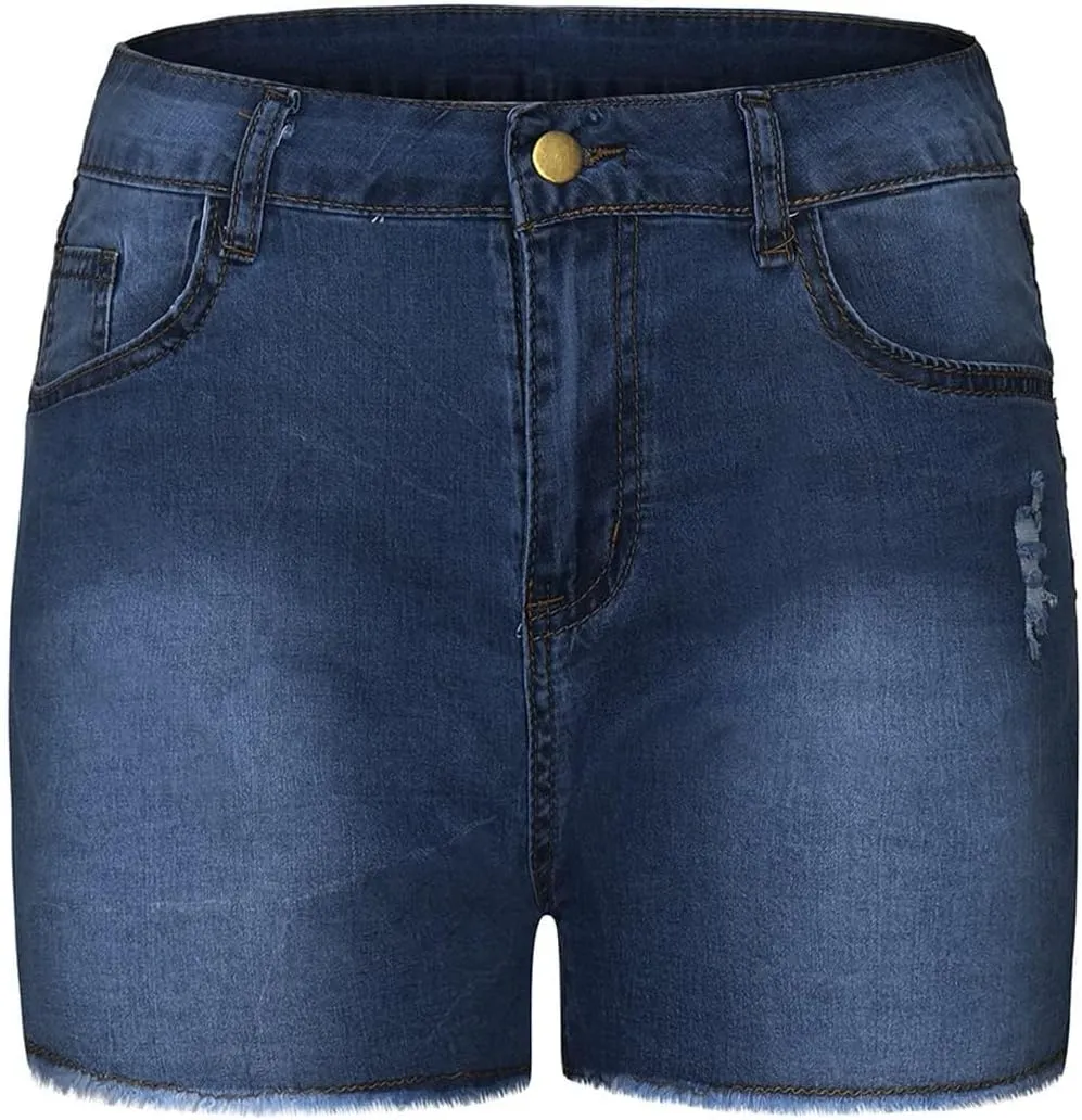 Women Shorts High Waisted Skinny Stretchy Denim Shorts Casual Summer Fashion Trendy Dressy Short Jeans 2025