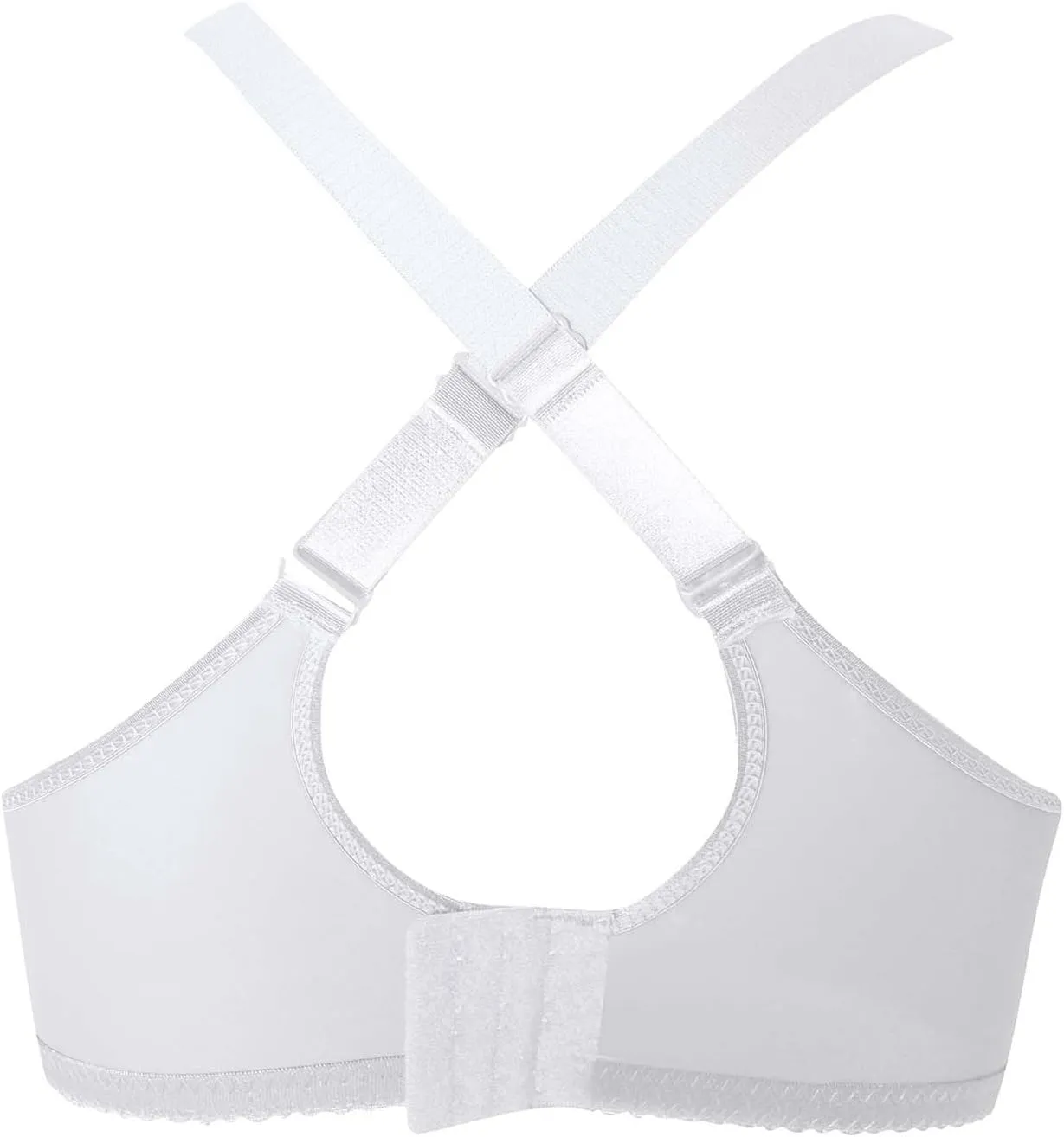 Women's Full Coverage Front Closure Posture Back Unpadded Sports Bra Wirefree Everyday Bra -Comfort and Double Support
