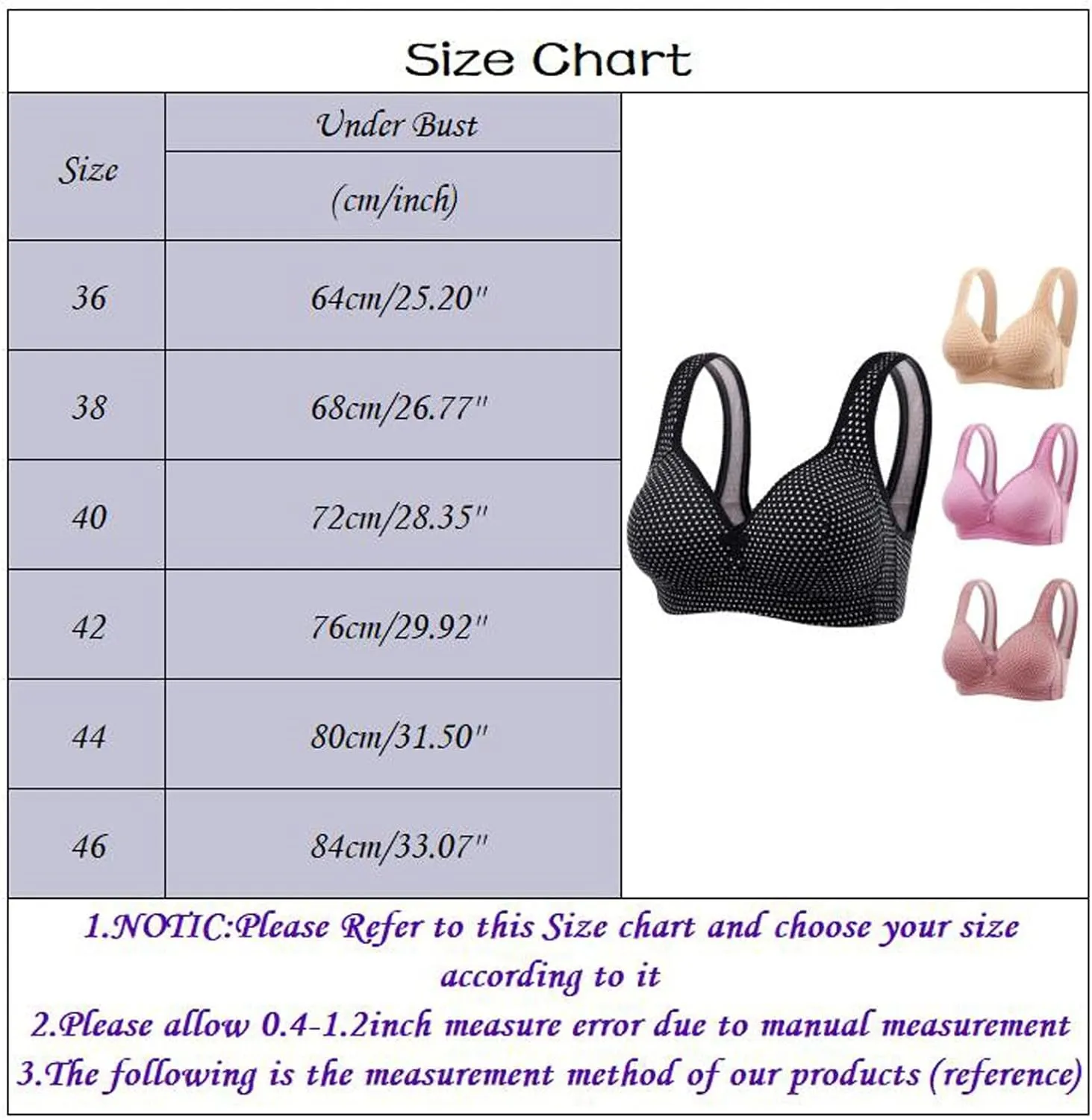 Women's Minimizer Bras Comfort Cushion Strap Wirefree Full Coverage Large Bust Non-Padded Bra