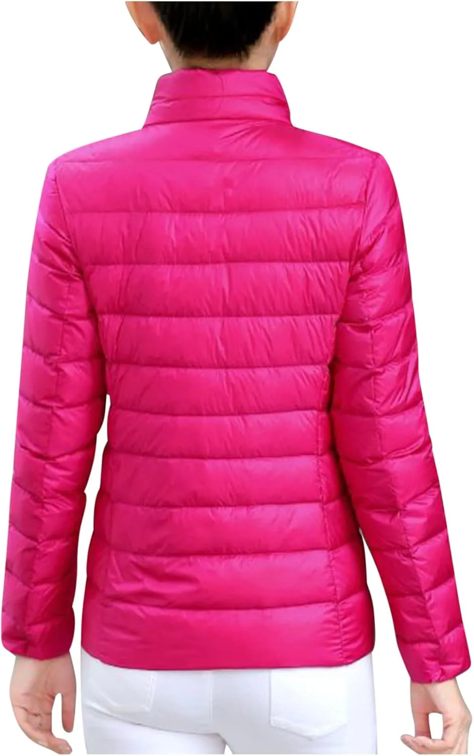 Women's Packable Quilted Jackets Lightweight Full-Zip Puffer Jacket Full Zipped Down Jacket Shakcets Winter Outfits