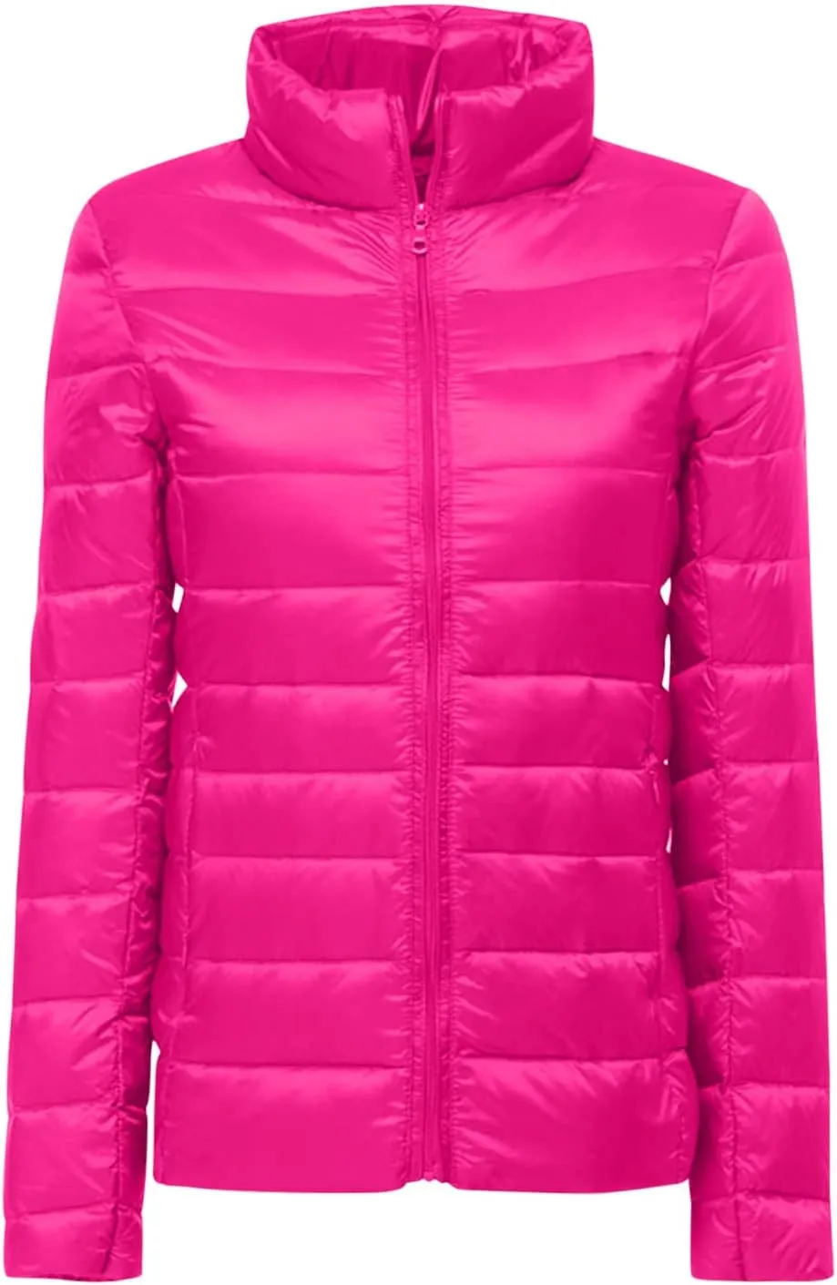 Women's Packable Quilted Jackets Lightweight Full-Zip Puffer Jacket Full Zipped Down Jacket Shakcets Winter Outfits