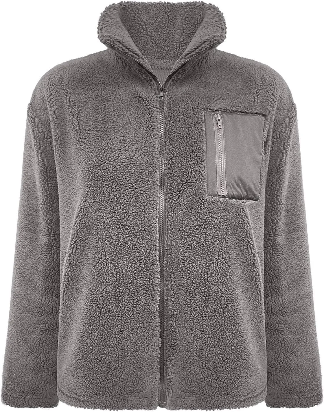 Women's Quilted Jackets Lightweight Fleece Sherpa Lined Coats Long Casual Jacket Winter Warm Collared Tops Outwear