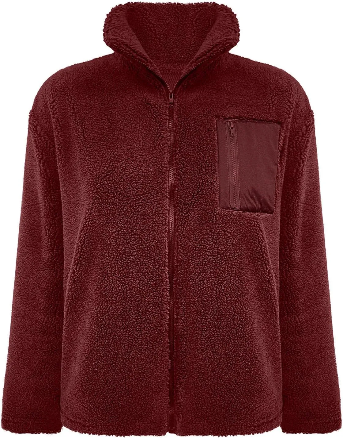 Women's Quilted Jackets Lightweight Fleece Sherpa Lined Coats Long Casual Jacket Winter Warm Collared Tops Outwear