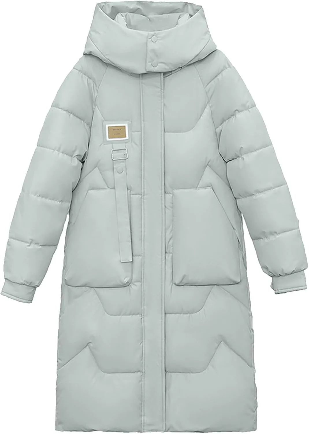 Womens Quilted Puffer Jacket Thick Oversized Down Jackets Lightweight Long Winter Coats Zip Up Baggy Down Outerwear