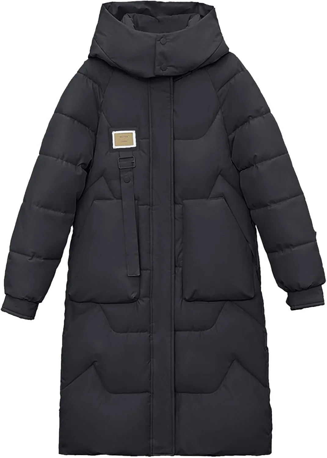 Womens Quilted Puffer Jacket Thick Oversized Down Jackets Lightweight Long Winter Coats Zip Up Baggy Down Outerwear