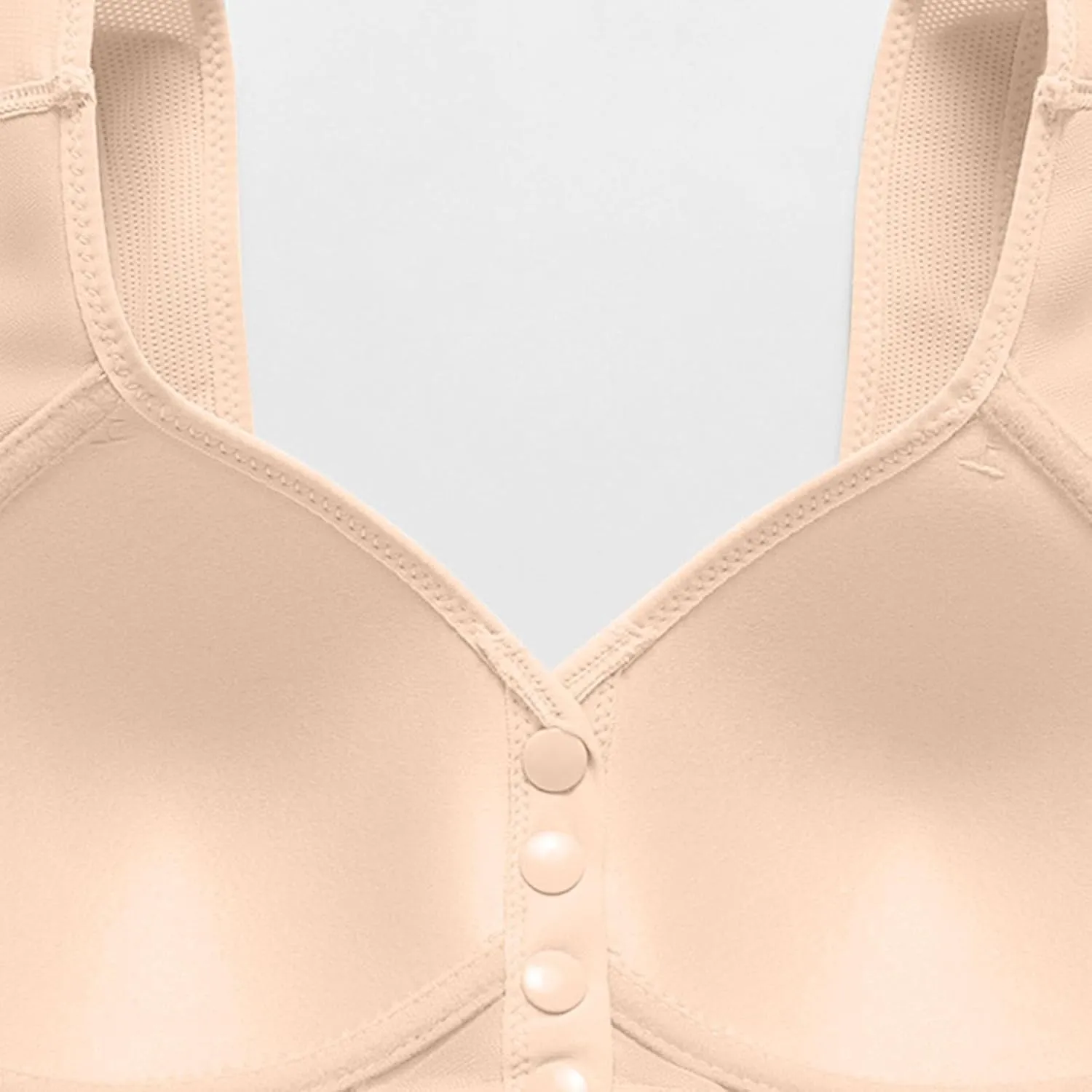 Women's Supportive Bra Comfortable Soft Tank Top Bra Adjustable Wireless Push-Up Side Breast Everyday Bra for Elderly