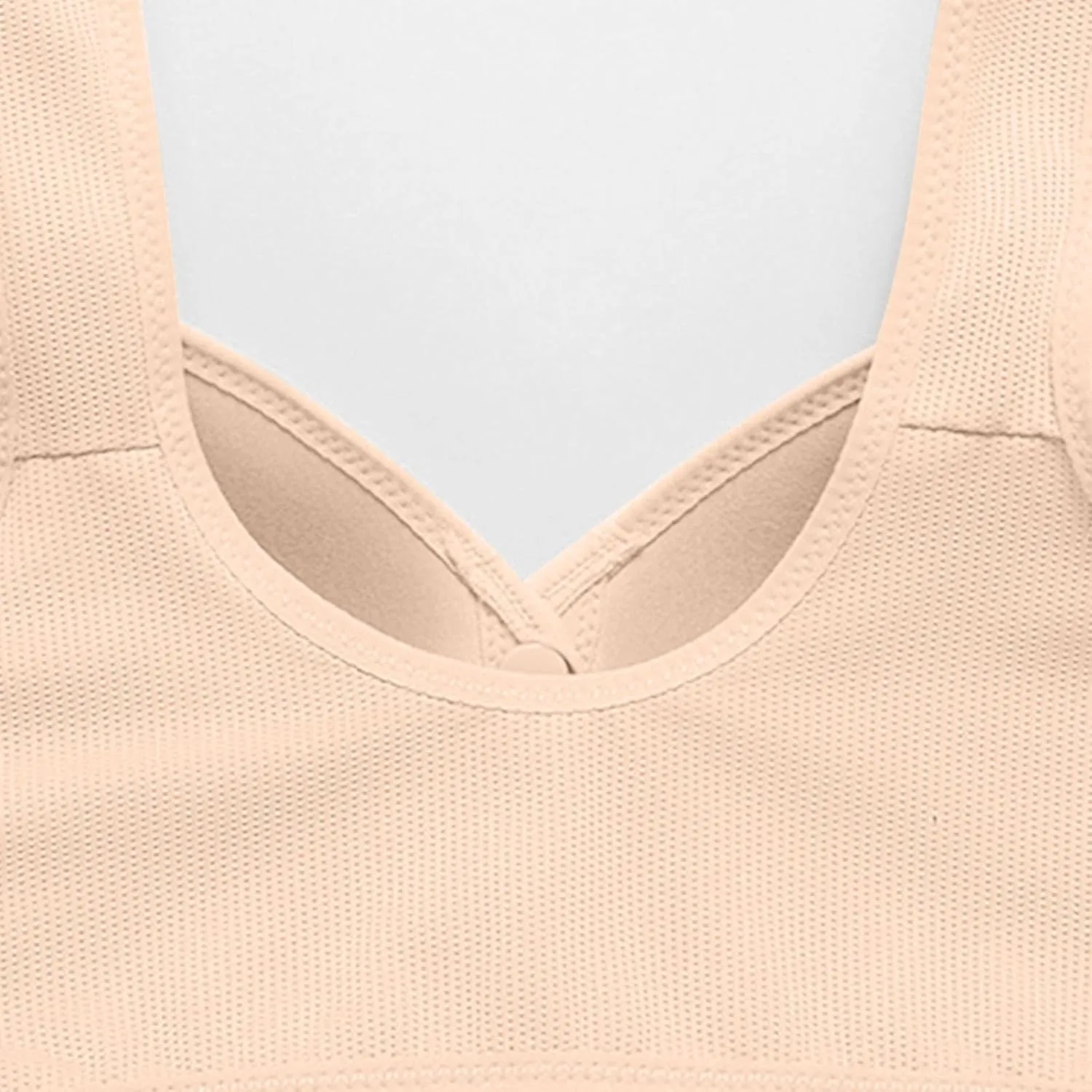 Women's Supportive Bra Comfortable Soft Tank Top Bra Adjustable Wireless Push-Up Side Breast Everyday Bra for Elderly