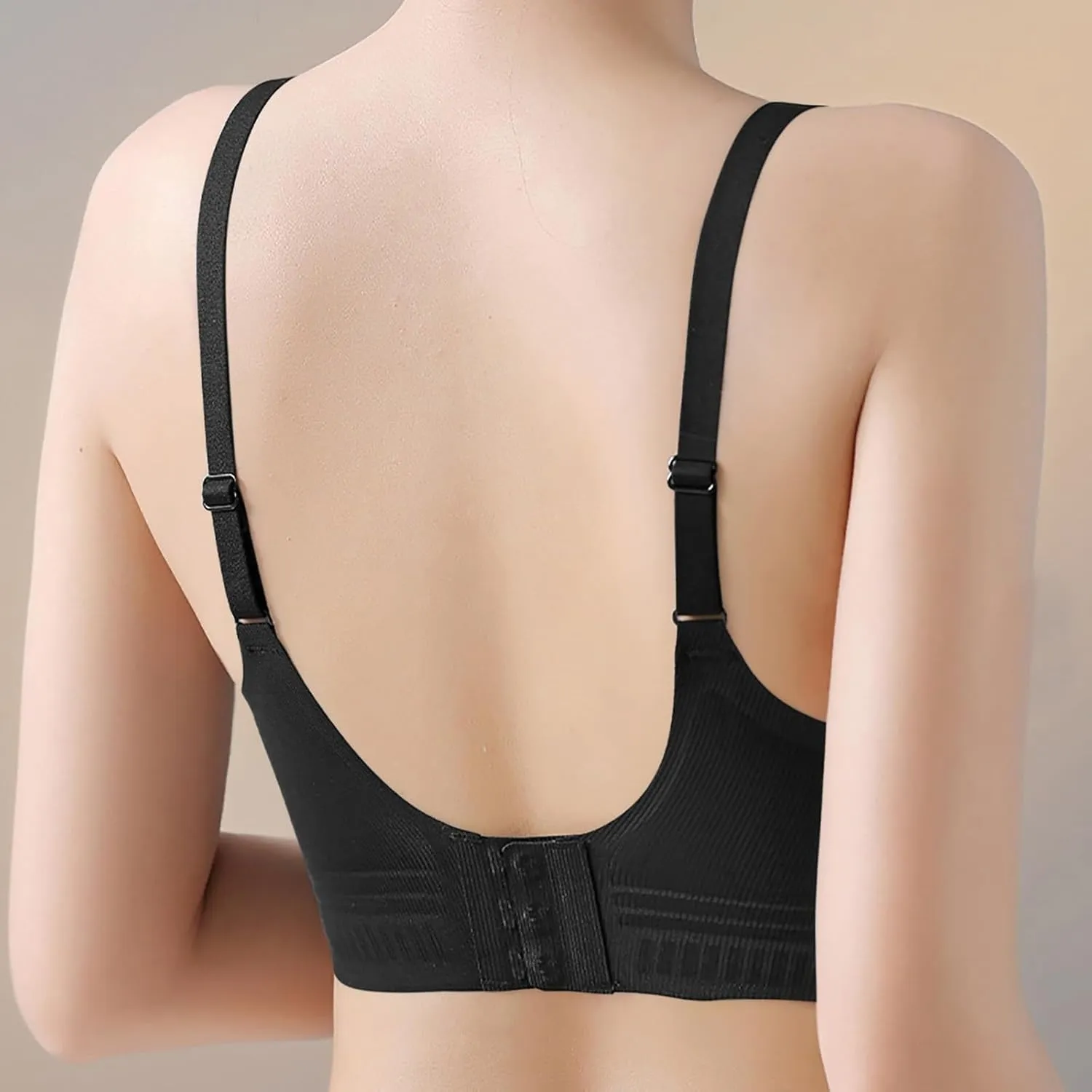 Women's Wireless Supportive Bras Comfortable Seamless Full Coverage Bra No Underwire Soft Push Up Everyday Bralette