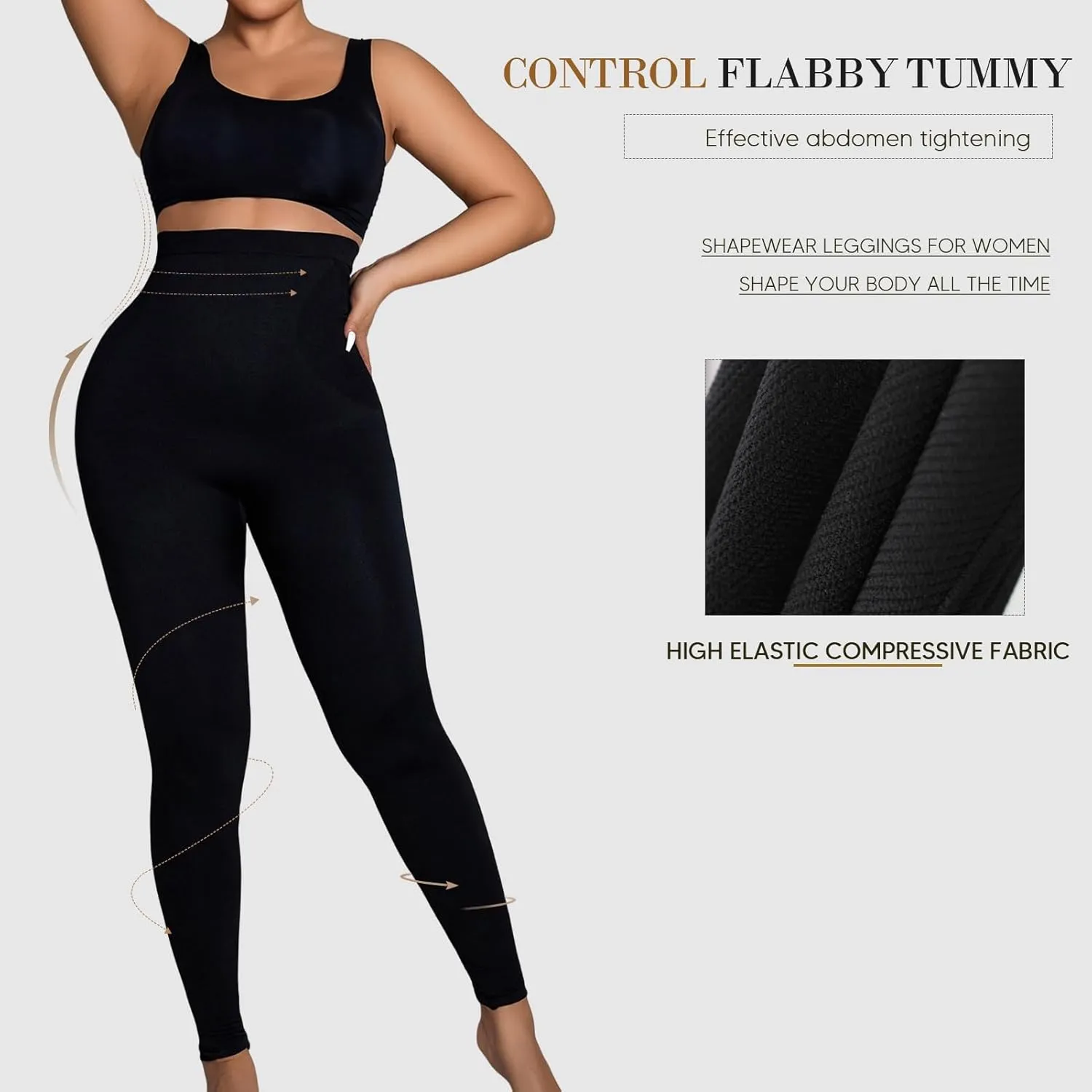 Workout Leggings for Women High Waist Footless Tights Soft Lightweight Athletic Gym Tights