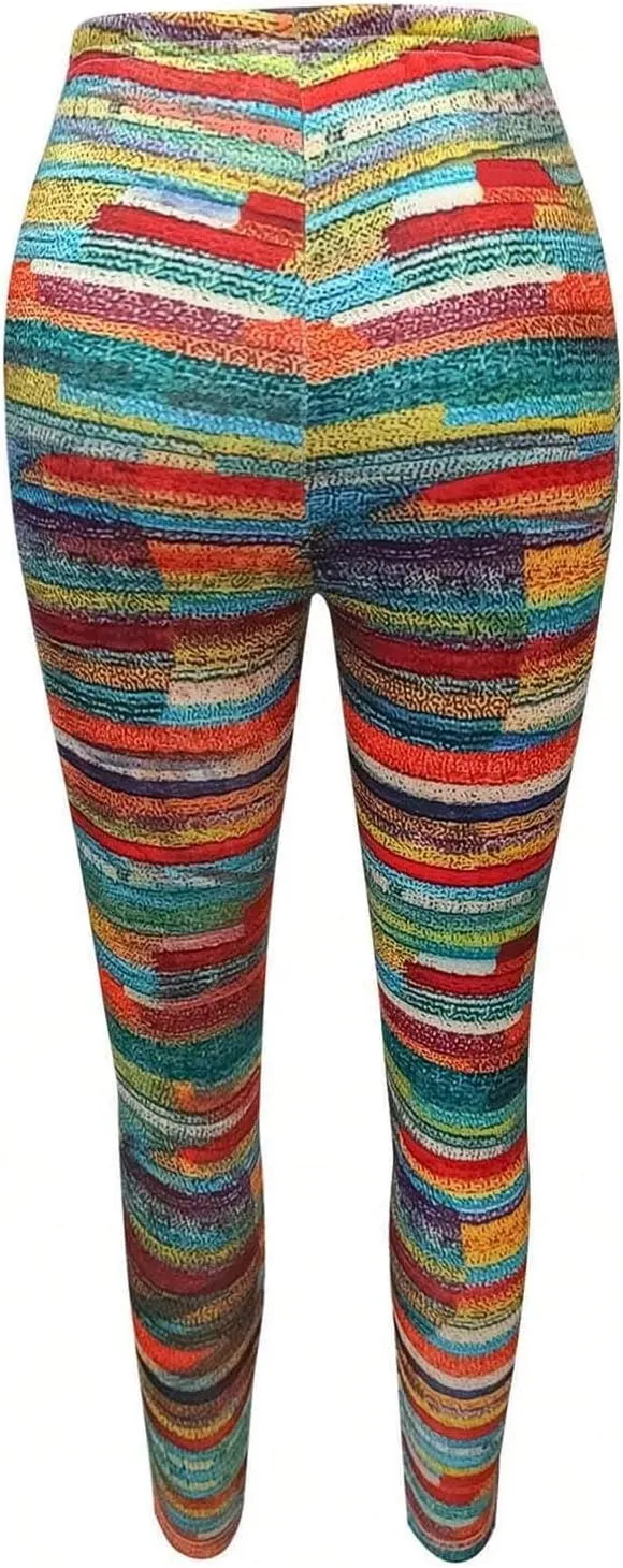 Workout Leggings for Women Seamless Patterned White Tights Women Plus Size Womens Unicorn Leggings