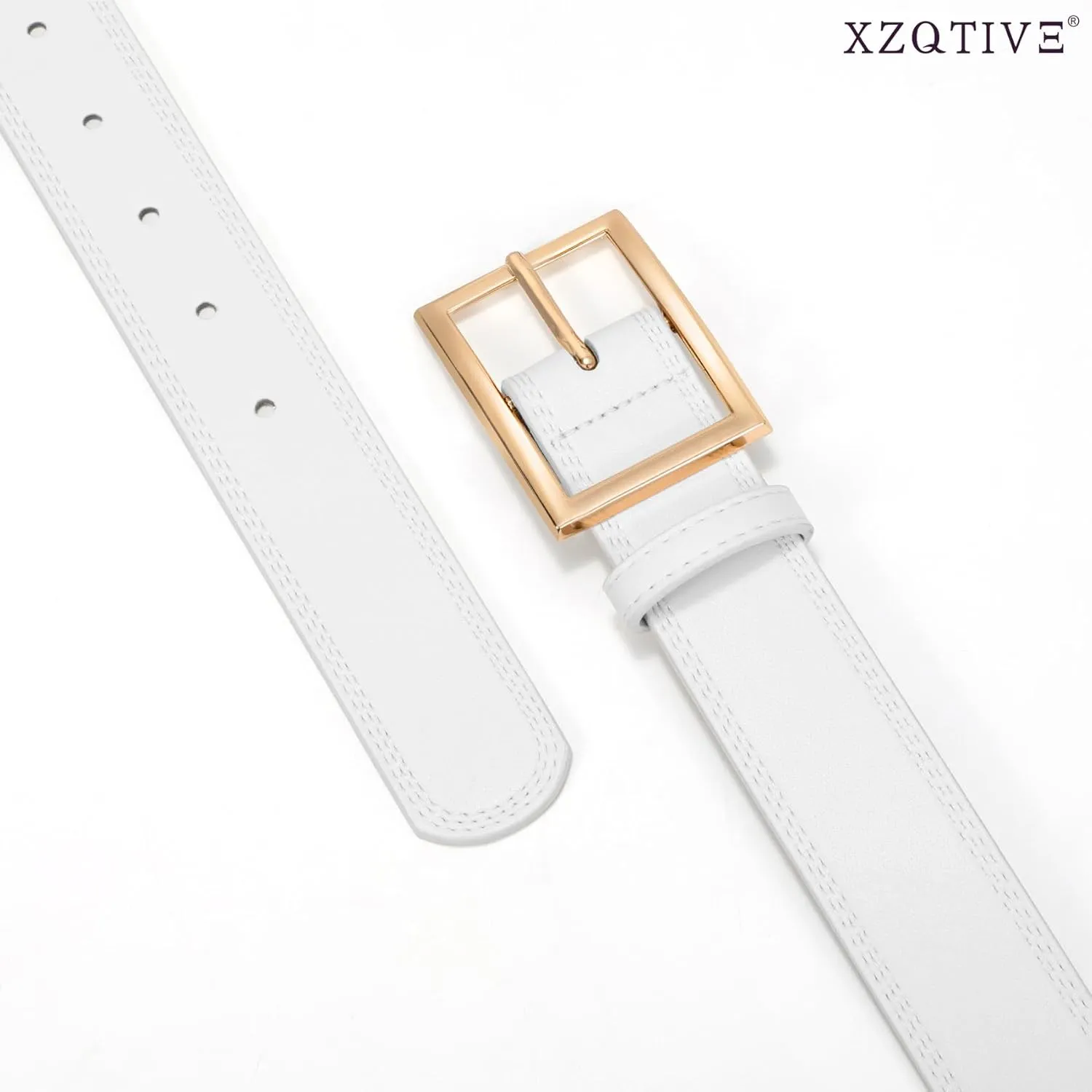XZQTIVE Women Leather Belts for Jeans Pants Dresses Fashion Waist Belt for Women with Pin Buckle
