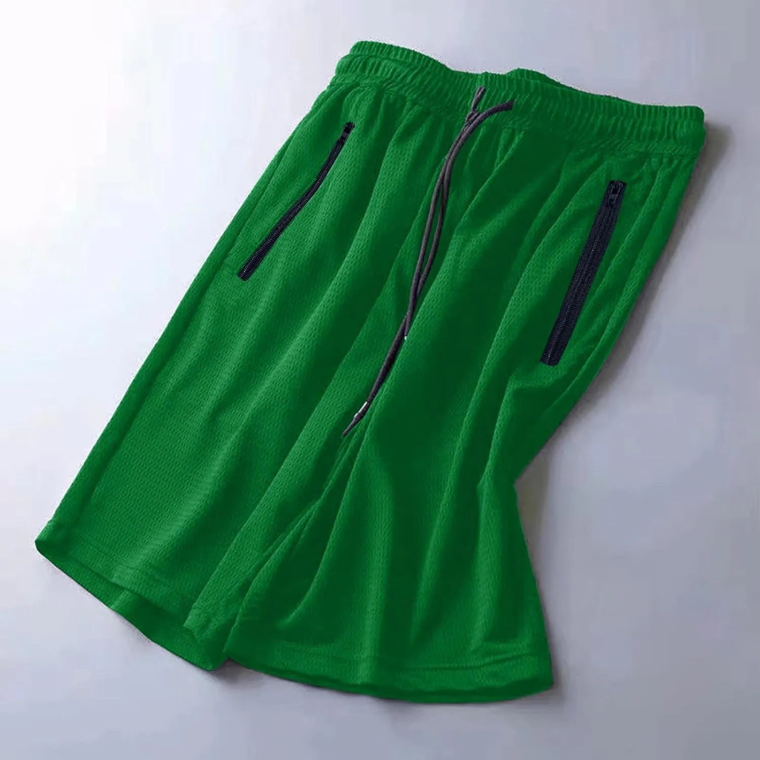 yardsong Athletic Shorts Women Quick Dry Gym Running Shorts Drawstring Elastic Waist Lightweight Shorts with Zipper Pockets